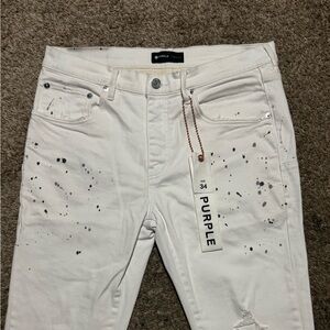 White Purple-Brand jeans size 34 in men’s new with tags (never worn)